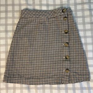 Dark beige a-line mini skirt 🧸